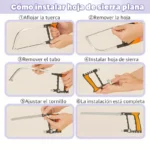 Sierra Multifuncional 8 en 1 con Accesorios Intercambiables - Imagen 3