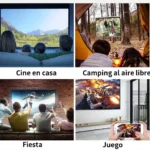 Mini Proyector Portátil HD 1080P – Cine en casa y al aire libre - Imagen 3