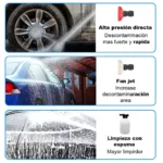 Hidrolavadora Portátil Inalámbrica de Alta Presión con Batería Recargable - Imagen 2