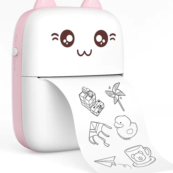 Mini Impresora Portátil Térmica Bluetooth – Diseño Kawaii